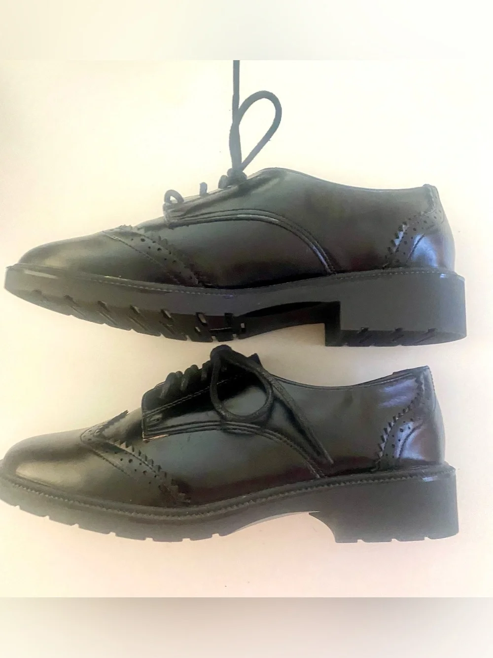 Vegan Leather Brogue Oxford NWOT
